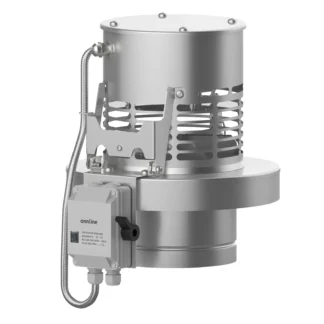 Savunpoistohuippuimuri PETE H-sarja Rst, n. 450m3/h, 40W, ?250°C