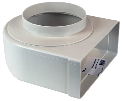 Liitäntäosa Thermex Muunto/kulma/220 x 90/Ø150mm