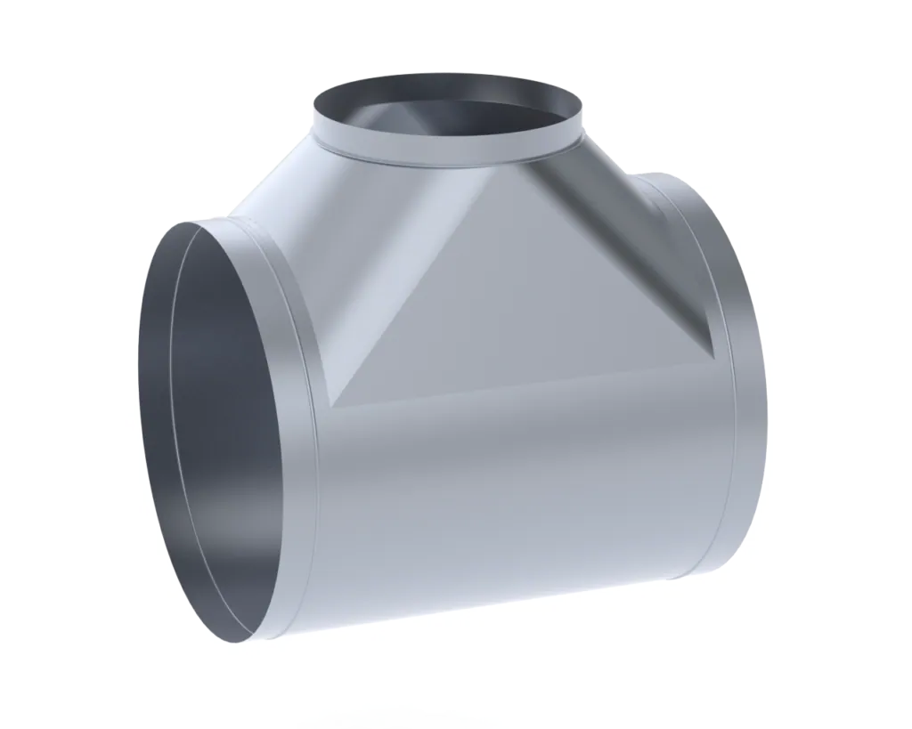 T-kappale 90ast. ZN 1.2 NORDduct NTKV-S 1,2 D500-500X1.2