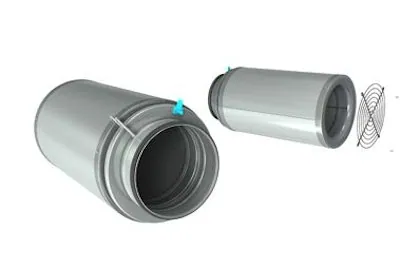 Poistoilmalaite LINDAB EXAD-250-600-50