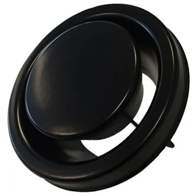 POISTOILMAVENTTIILI ONNLINE KSO-100-ON MUSTA