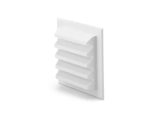 Ulkosäleikkö FRESH F-Säleiköt 115x115 muovi valk.