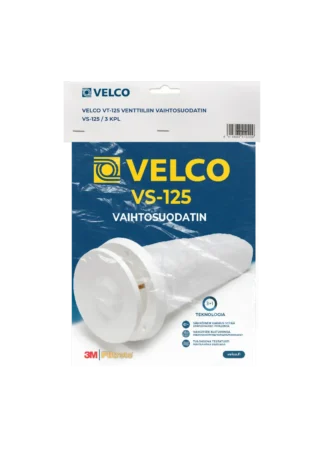 Vaihtosuodatin Velco Velco VS-125/ 3kpl pakkaus