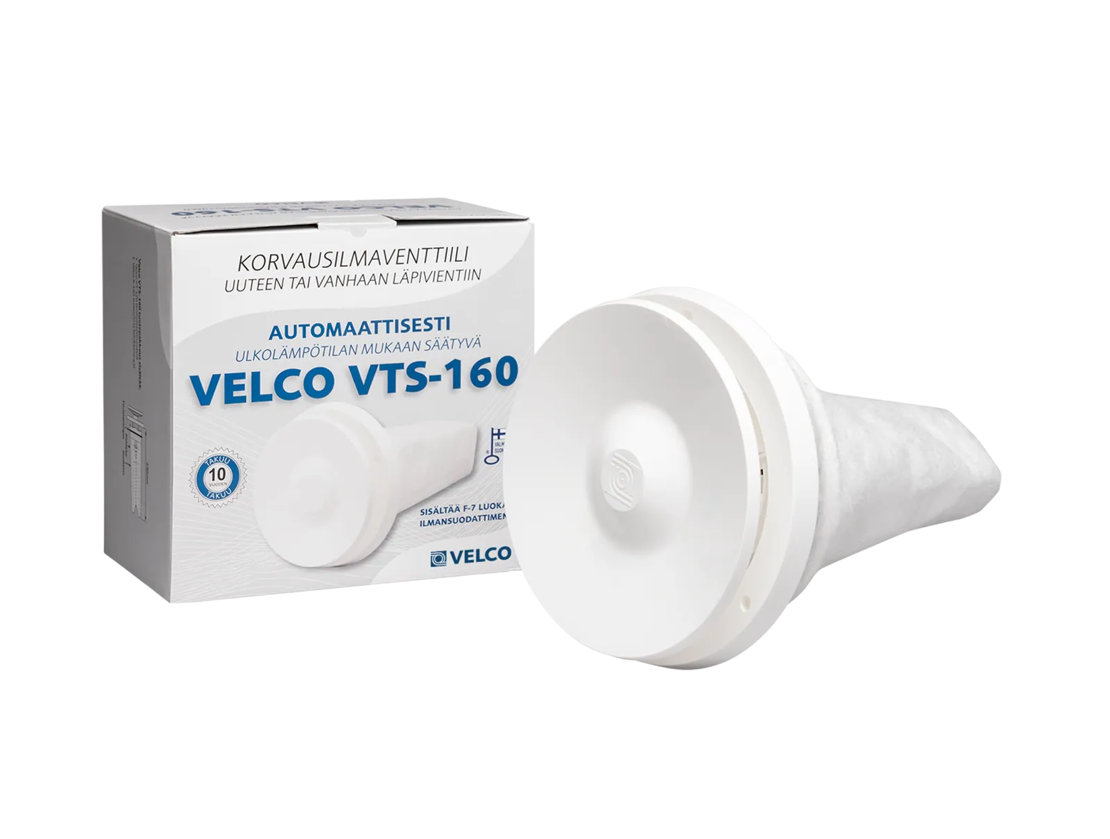 Korvausilmaventtiili Velco Velco VTS-160 (myyntipakkaus)