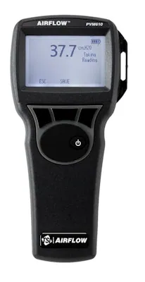 Paine-eromittari AIRFLOW ± 3735 Pa, m/s