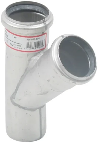 Haarayhde BLÜCHER EUROPIPE ø50-50/45°/AISI316L/EPDM
