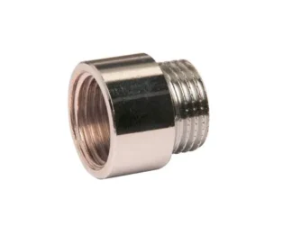 Hanajatko kierreliitos Holmgrens Metall R 3/8UK/SK/PITUUS15 EM/KROM.