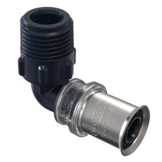 Puristuskulma muhvi-kierre Wavin Wavin Tigris K5 16x1/2"uk 90°