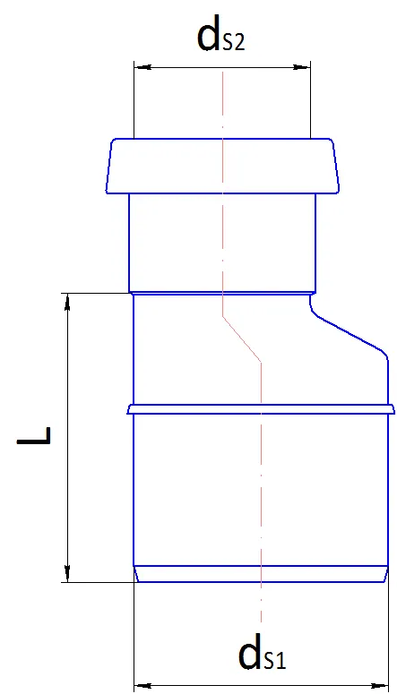Supistusyhde PP Wiitta DN110- 75/HARMAA