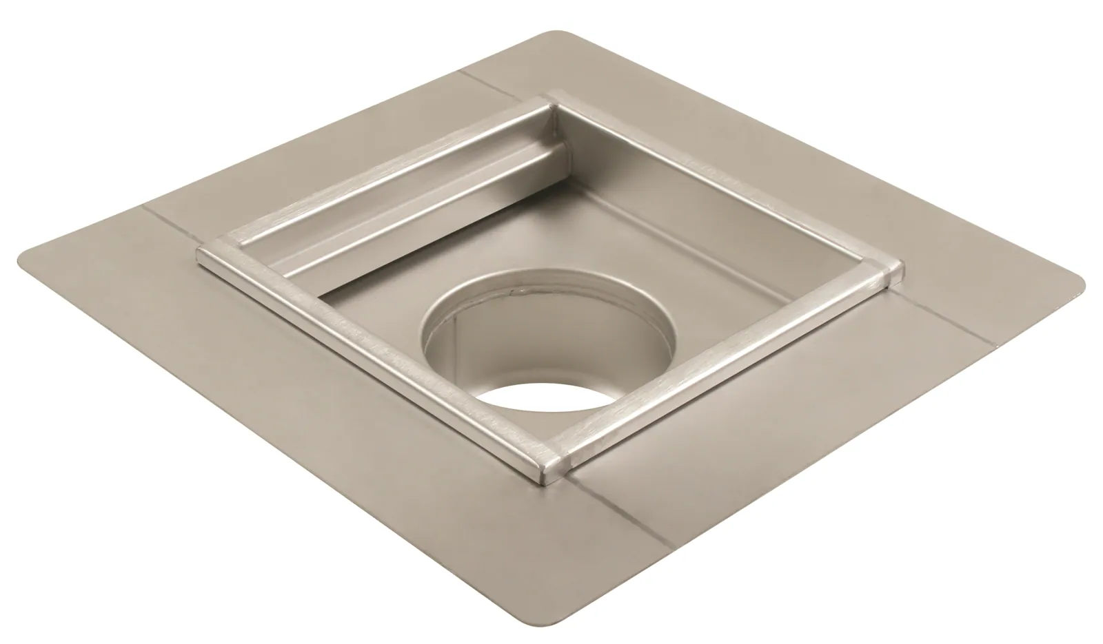 Lattia-allas BLÜCHER CHANNEL ø160/300x300/AISI304