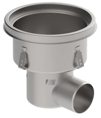 Teollisuuskaivo vaakamalli BLÜCHER INDUSTRIAL HygPro, vakio ø110/AISI316L