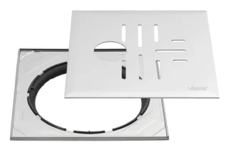 Lattiakaivon kansi neliö VIESER Vieser/Vieser One RST/197x197/Ø40 Classic/RST ke