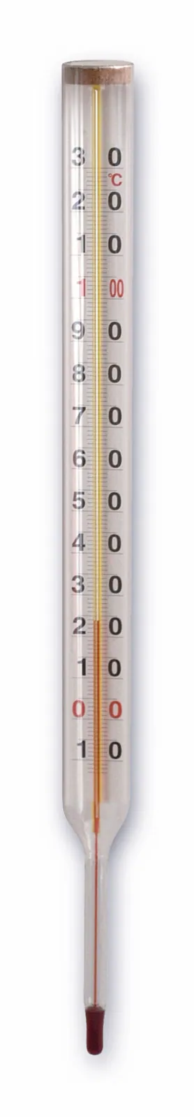 Lämpömittari lasi suora SUOMEN LÄMPÖMITTARI 0-+130sininen neste L=300/TARK