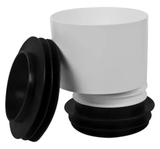 Wc-liitosyhde FALUPLAST Falu 17mm epäkesko 110mm K=150mm