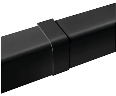 ASENNUSKANAVA ARTIPLASTIC 80X60 JATKOKAPPALE MUSTA