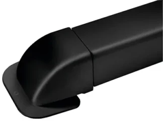 ASENNUSKANAVA ARTIPLASTIC 80X60 KULMALÄPIVIENTI MUSTA