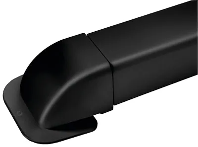 ASENNUSKANAVA ARTIPLASTIC 80X60 KULMALÄPIVIENTI MUSTA
